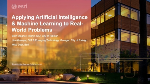 Thumbnail for entry Applying Artificial Intelligence &amp; Machine Learning to Real-World Problems