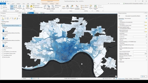 Thumbnail for Public Transit Analysis - Video 12: Transit Accessibility to Destinations