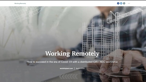 Thumbnail for entry Bringing ArcGIS to Your Remote Workers