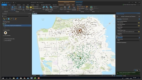 Thumbnail for entry Assign Customers By Distance in ArcGIS Pro 2.6