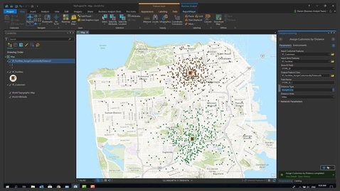 Thumbnail for Assign Customers By Distance in ArcGIS Pro 2.6