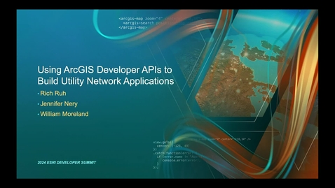 Thumbnail for Using ArcGIS Developer APIs to Build Utility Network Applications
