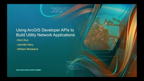 Thumbnail for entry Using ArcGIS Developer APIs to Build Utility Network Applications