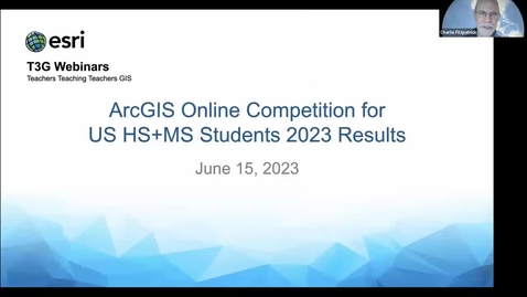 Thumbnail for entry ArcGIS Online Competition for US High School &amp; Middle School Students 2023 Results