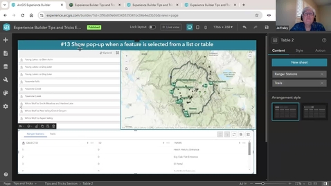 Thumbnail for ArcGIS Experience Builder: Tips and Tricks: October 2024