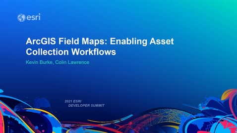 Thumbnail for ArcGIS Field Maps: Enabling Asset Collection Workflows