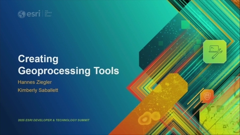 Thumbnail for Creating Geoprocessing Tools