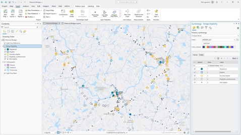 Thumbnail for Control symbol class visibility for Unique Values symbology in ArcGIS Pro