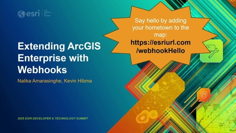 Thumbnail for Extending ArcGIS Enterprise with Webhooks