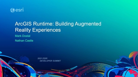 Thumbnail for entry ArcGIS Runtime: Building Augmented Reality Experiences
