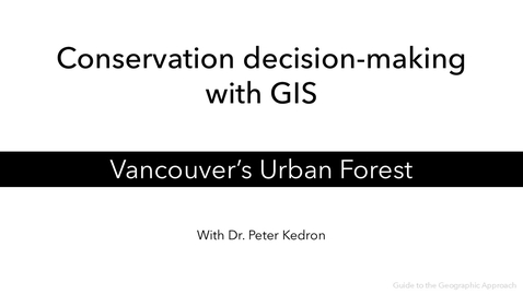 Thumbnail for Determine planting locations for urban trees - Vancouver's Urban Forest