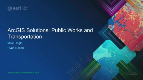 Thumbnail for ArcGIS Solutions: Public Works and Transportation