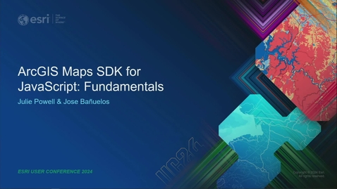 Thumbnail for ArcGIS Maps SDK for JavaScript: Fundamentals