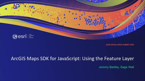 Thumbnail for entry ArcGIS Maps SDK for JavaScript: Using the Feature Layer