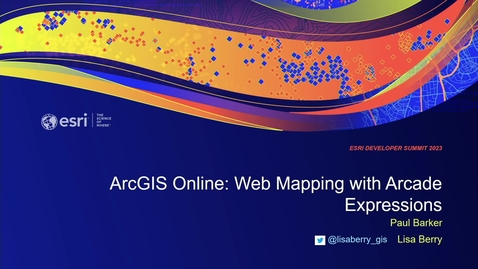 Thumbnail for entry ArcGIS Online: Web Mapping with Arcade Expressions