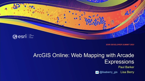 Thumbnail for ArcGIS Online: Web Mapping with Arcade Expressions