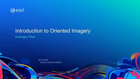 Thumbnail for entry Introduction to Oriented Imagery