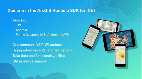 Thumbnail for ArcGIS Runtime SDK for .NET: Building Xamarin Apps