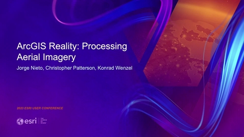 Thumbnail for ArcGIS Reality: Processing Aerial Imagery