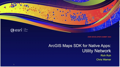 Thumbnail for ArcGIS Maps SDKs for Native Apps: Utility Network