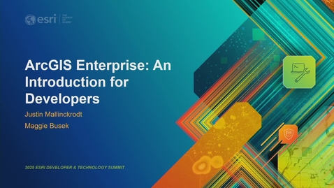Thumbnail for ArcGIS Enterprise: An Introduction for Developers