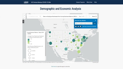 Thumbnail for US Census COVID-19 Hub Demographic &amp; Economic Analysis