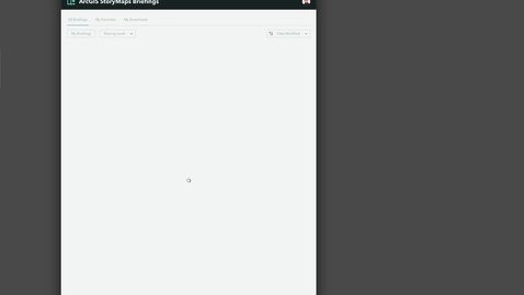 Thumbnail for Viewing briefings in portrait mode in the ArcGIS StoryMaps Briefings app