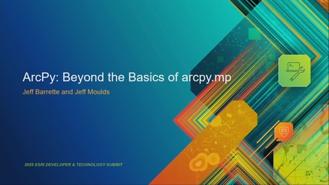 Thumbnail for ArcPy: Beyond the Basics of arcpy.mp