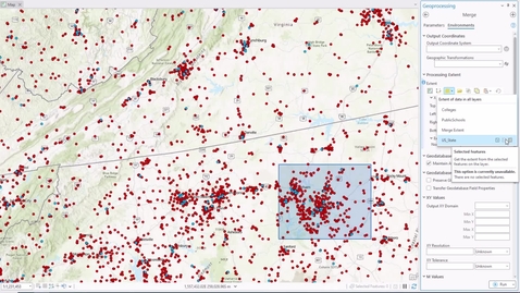 Thumbnail for Extent control for geoprocessing tools in ArcGIS Pro