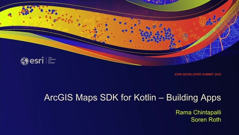 Thumbnail for entry ArcGIS Maps SDK for Kotlin: Building Apps