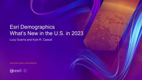 Thumbnail for entry Esri Demographics: What's New in the U.S. in 2023