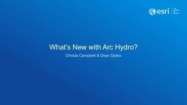 Esri Videos: GIS, Events, ArcGIS Products & Industries - Arc Hydro