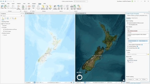 Thumbnail for entry Create a project template in ArcGIS Pro