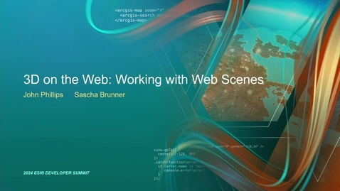 Thumbnail for 3D on the Web: Working with Web Scenes