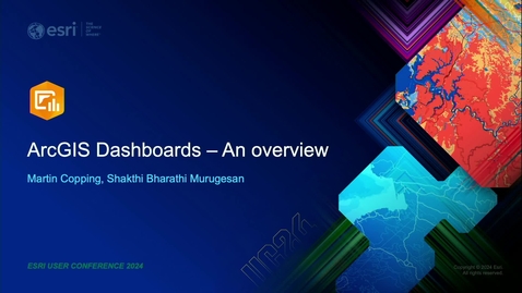 Thumbnail for ArcGIS Dashboards: An Overview