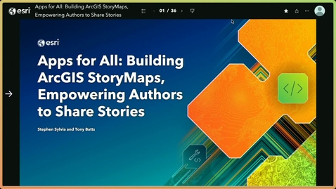 Thumbnail for Apps for All: Building ArcGIS StoryMaps, Empowering Authors to Share Stories