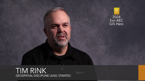 Thumbnail for Esri AEC GIS Hero Profile: Tim Rink, Stantec