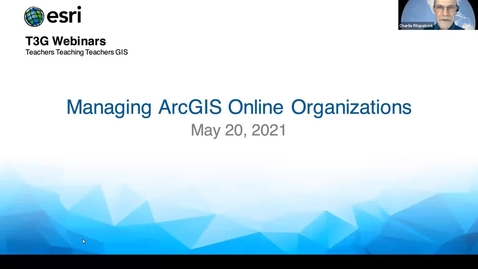 Thumbnail for Managing ArcGIS Online Organizations