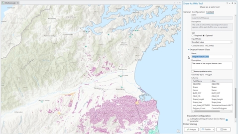 Thumbnail for Share a web tool in ArcGIS Pro