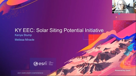 Thumbnail for Esri User Conference 2021 – Kentucky Energy &amp; Environment Cabinet: Solar Siting Potential Initiative