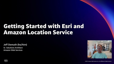 Thumbnail for entry Getting Started with Esri and Amazon Location Service