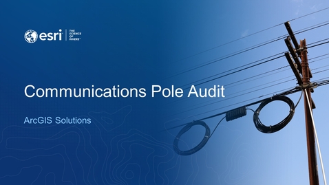 Thumbnail for Communications Pole Audit