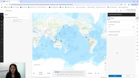 Thumbnail for How to Animate Your Web Map with Time-Enabled Data in ArcGIS Online
