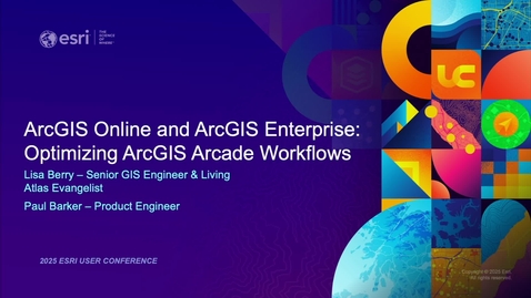 Thumbnail for ArcGIS Online and ArcGIS Enterprise: Optimizing ArcGIS Arcade Workflows