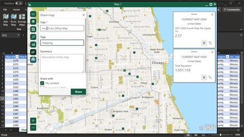 Thumbnail for ArcGIS for Microsoft 365 - At a Glance