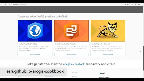 Thumbnail for Automate ArcGIS Enterprise deployments with Chef: Introduction