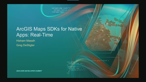 Thumbnail for ArcGIS Maps SDKs for Native Apps: Real-Time