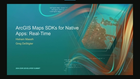 Thumbnail for entry ArcGIS Maps SDKs for Native Apps: Real-Time