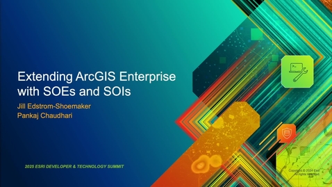 Thumbnail for Extending ArcGIS Enterprise with SOEs and SOIs