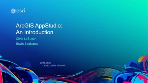 Thumbnail for ArcGIS AppStudio: An Introduction